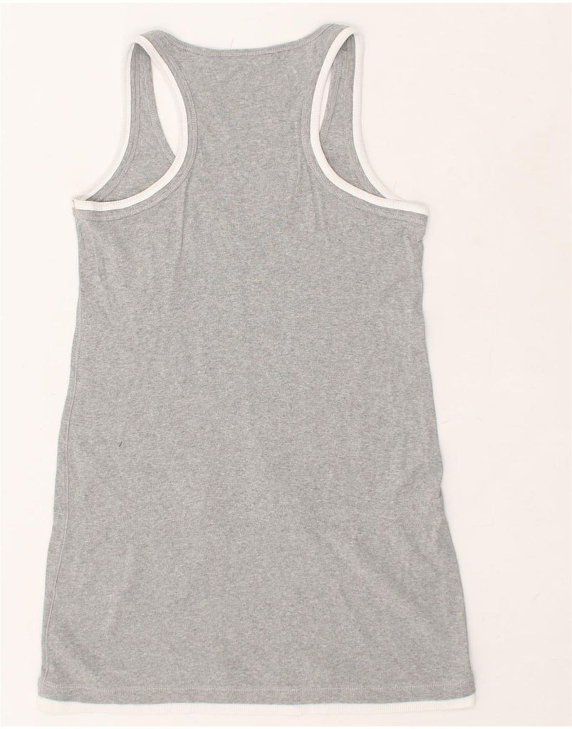 CHAMPION Womens Vest Top UK 10 Small Grey | Vintage Champion | Thrift | Second-Hand Champion | Used Clothing | Messina Hembry 
