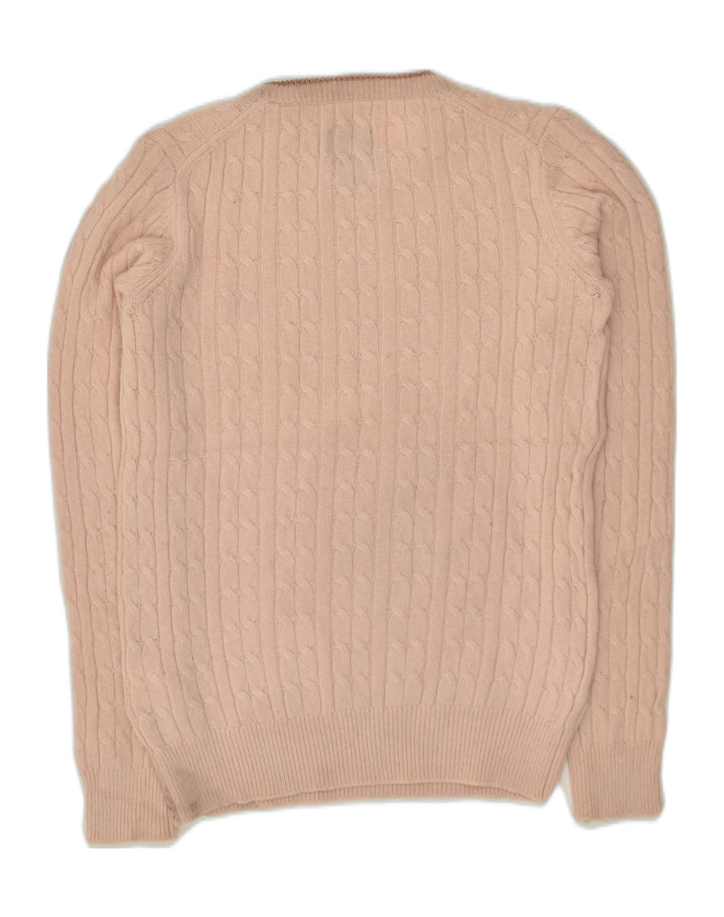 JACK WILLS Womens The Tinsbury Crew Neck Jumper Sweater UK 10 Small Beige | Vintage Jack Wills | Thrift | Second-Hand Jack Wills | Used Clothing | Messina Hembry 