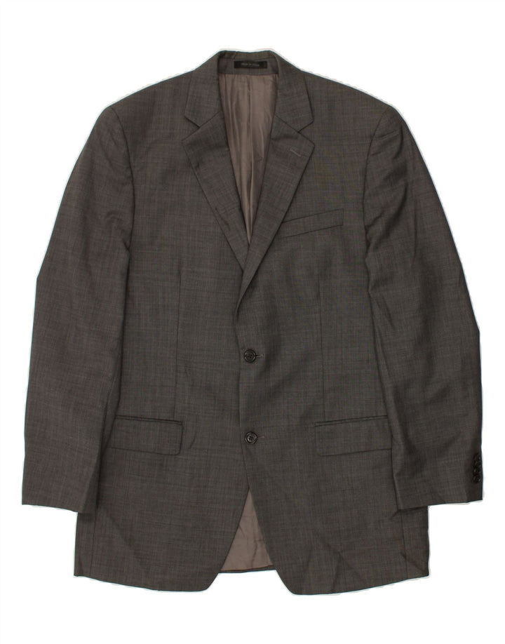 MICHAEL KORS Mens 2 Button Blazer Jacket UK 40 Large Grey Wool Vintage Michael Kors and Second-Hand Michael Kors from Messina Hembry 