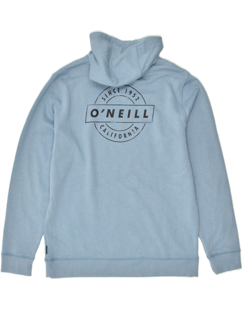 O'NEILL Mens Graphic Standard Fit Hoodie Jumper Large Blue Cotton | Vintage O'Neill | Thrift | Second-Hand O'Neill | Used Clothing | Messina Hembry 