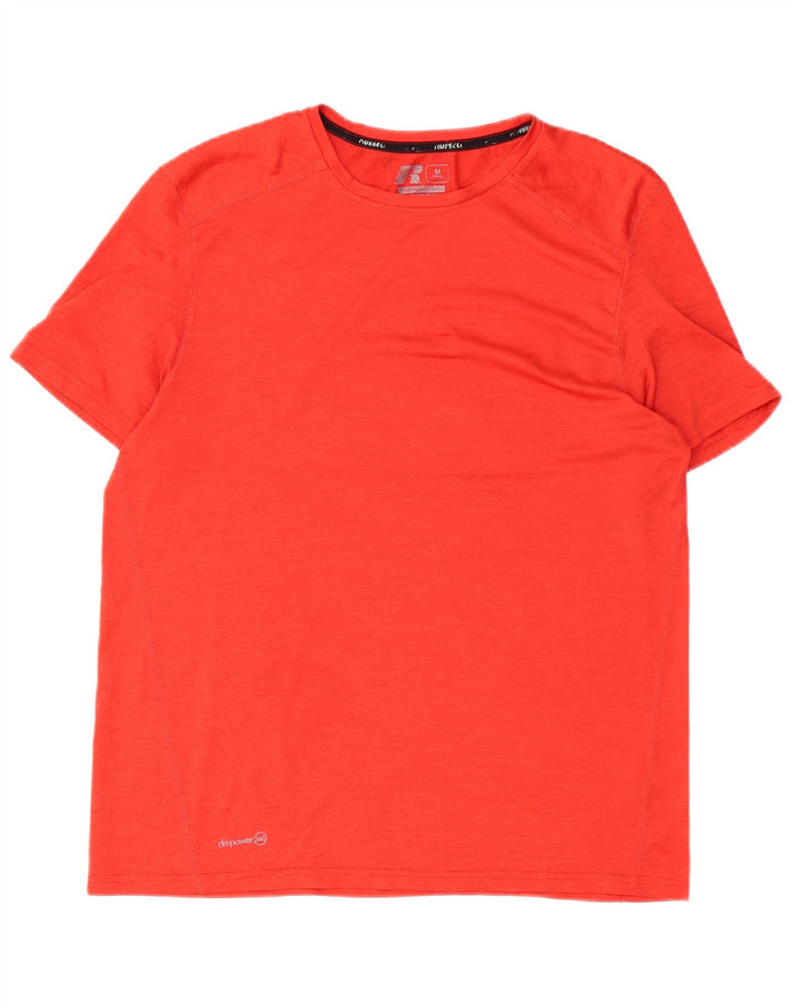 RUSSELL ATHLETIC Mens T-Shirt Top UK 38/40 Medium Red Polyester