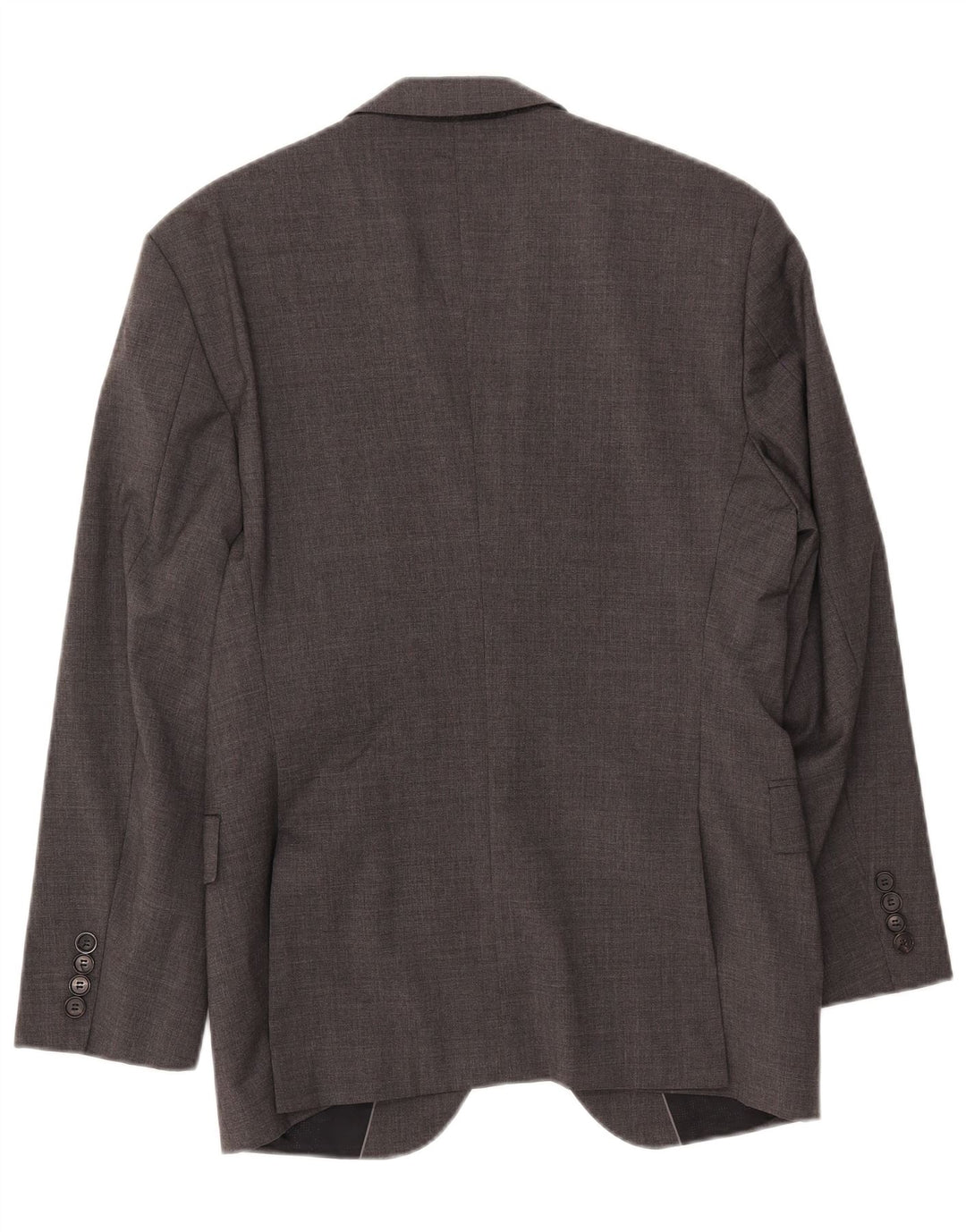 HUGO BOSS Mens 2 Button Blazer Jacket EU 48 Medium Grey Wool