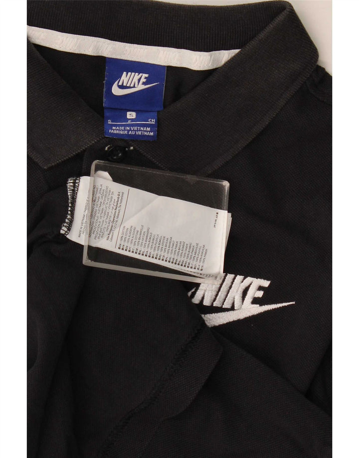 Nike Mens Polo Shirt Small Black Cotton