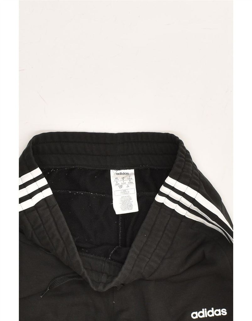 ADIDAS Womens Tracksuit Trousers Joggers UK 8/10 Small Black Cotton | Vintage Adidas | Thrift | Second-Hand Adidas | Used Clothing | Messina Hembry 