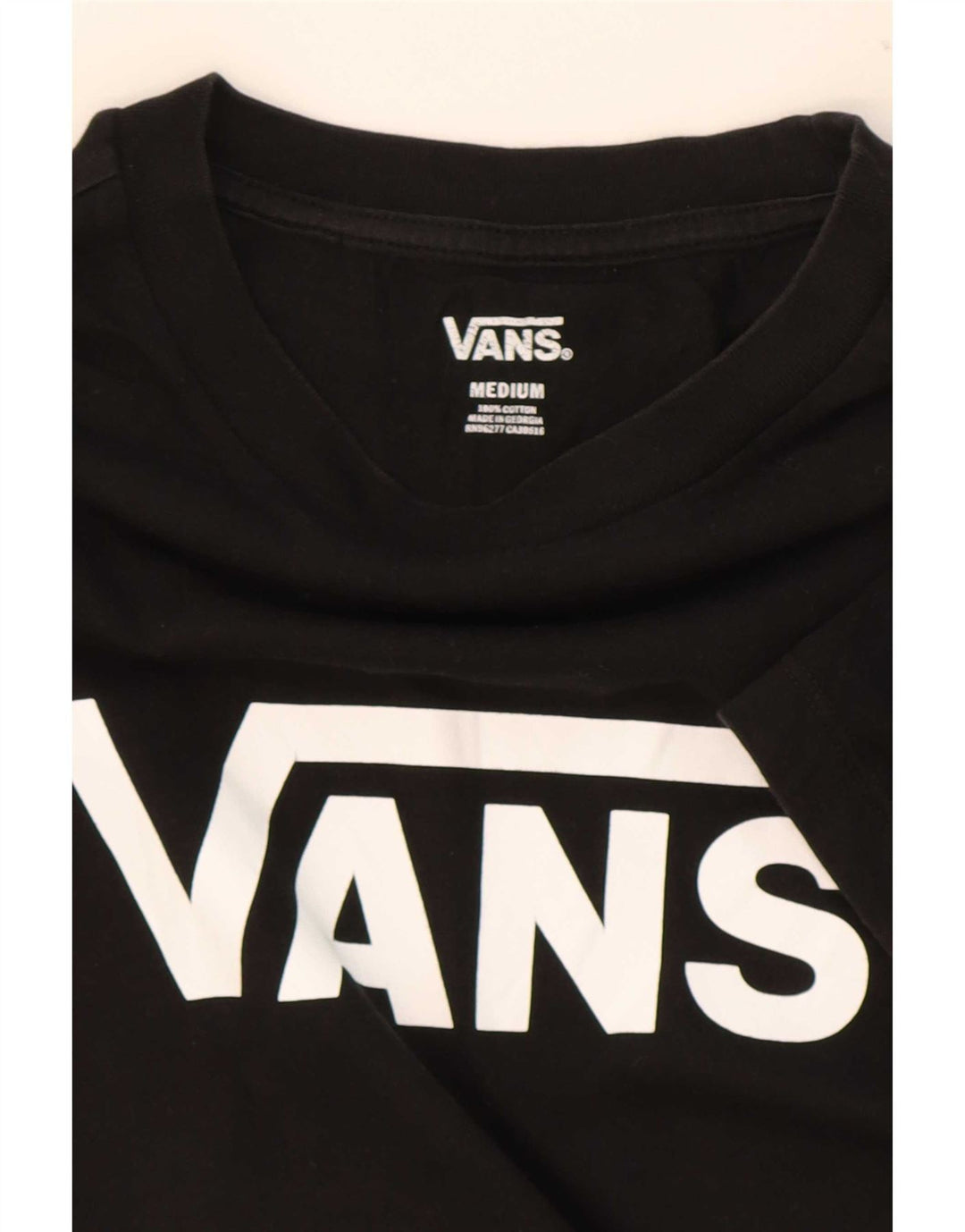 Vans Womens Graphic T-Shirt Top UK 12 Medium Black Cotton