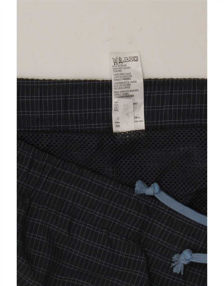 Marks & Spencer Mens Blue Harbour Swimming Shorts Large Navy Blue Check
