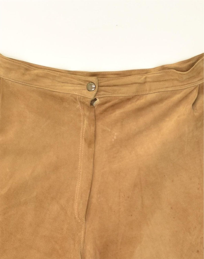 VINTAGE Womens Suede High Waist Casual Shorts W30 Medium Brown | Vintage Vintage | Thrift | Second-Hand Vintage | Used Clothing | Messina Hembry 