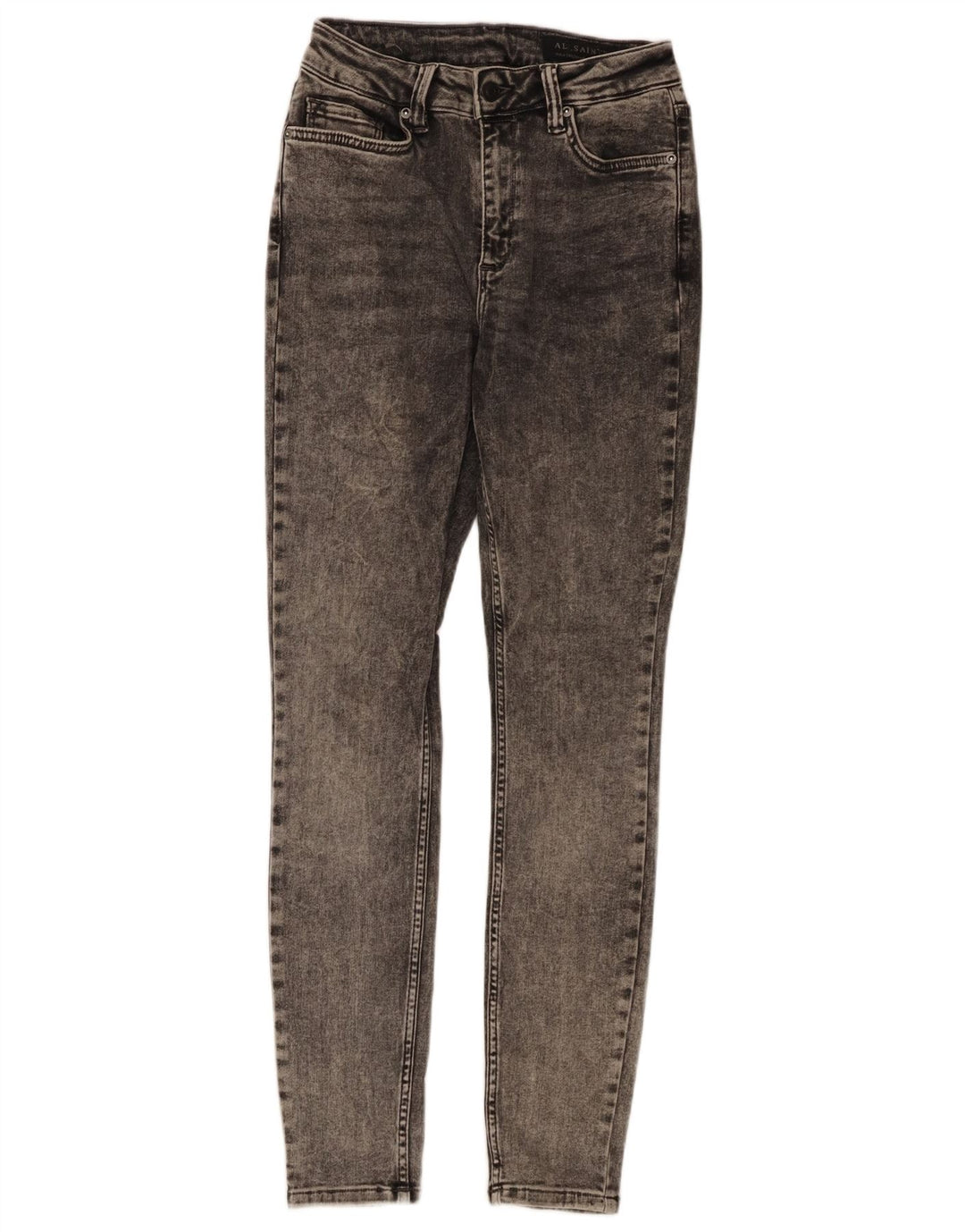 ALL SAINTS Womens Skinny Jeans Medium W28 L29 Grey Cotton