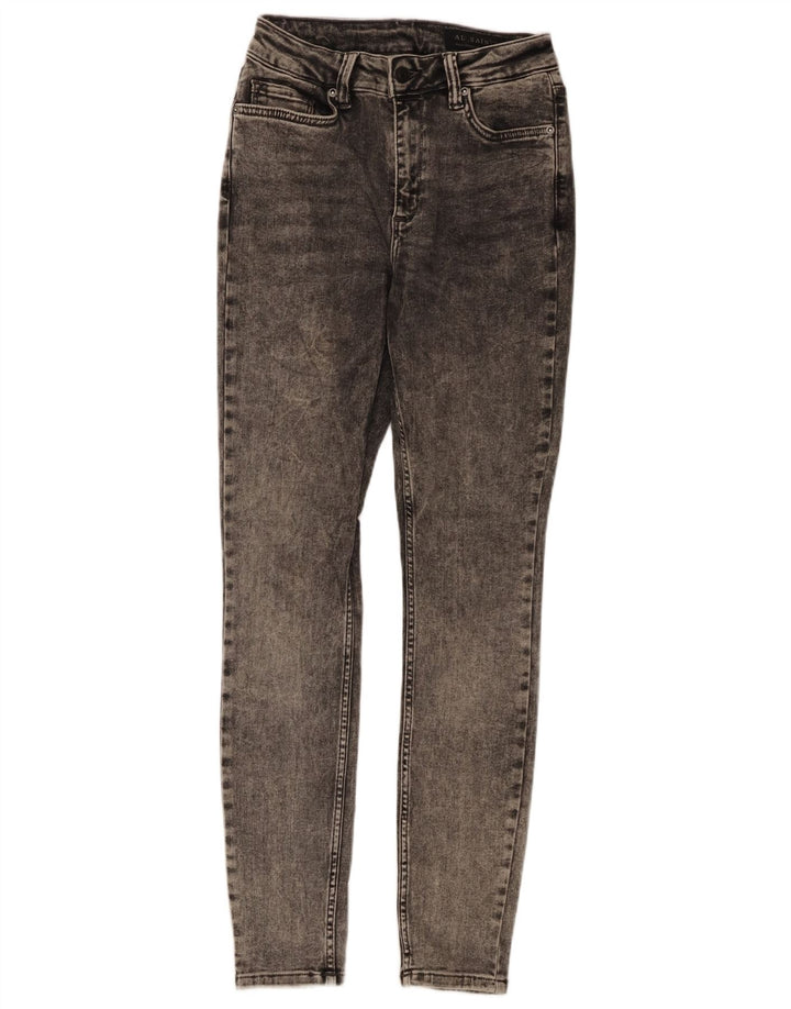 ALL SAINTS Womens Skinny Jeans Medium W28 L29 Grey Cotton