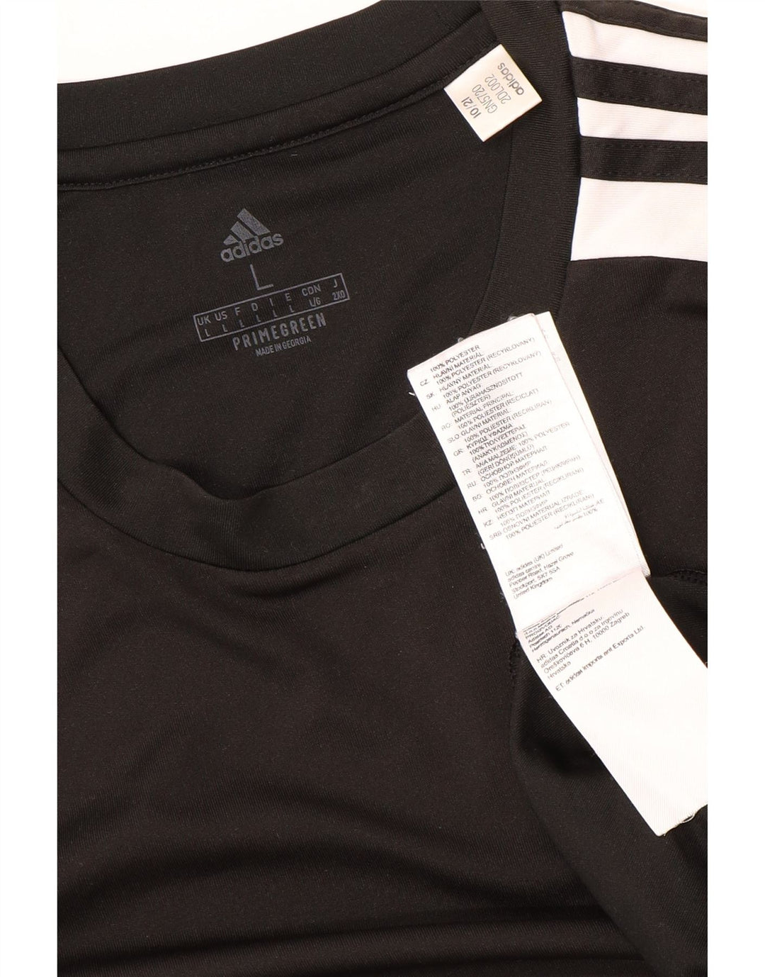 ADIDAS Mens Aeroready T-Shirt Top Large Black Polyester