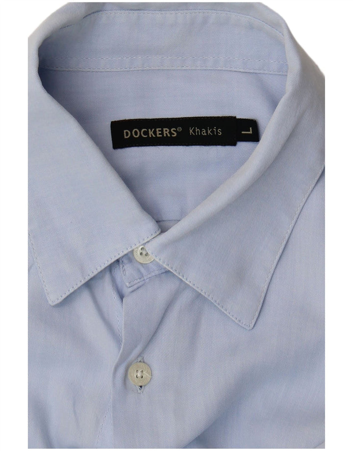 Dockers Mens Shirt Large Blue