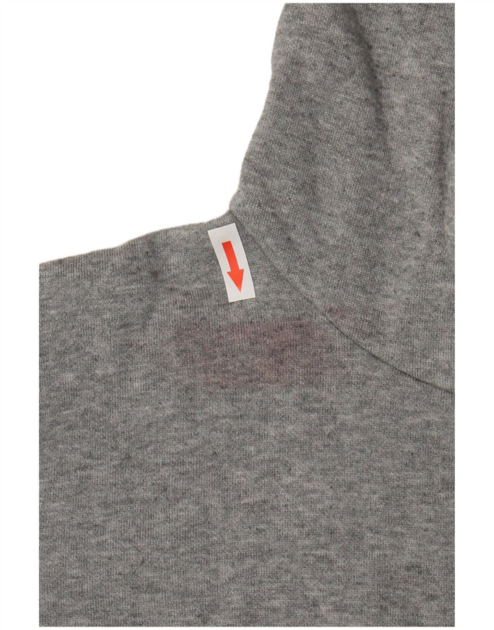 Puma Boys Graphic Hoodie Jumper 11-12 Years Large Grey Cotton