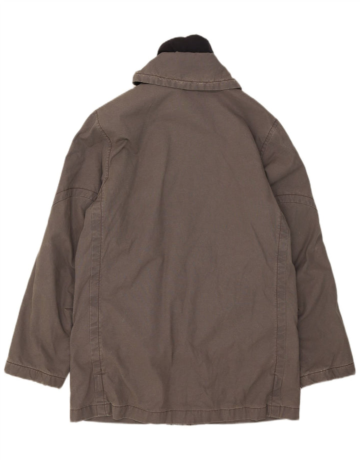 Murphy & Nye Mens Parka Jacket UK 38 Medium Grey Cotton