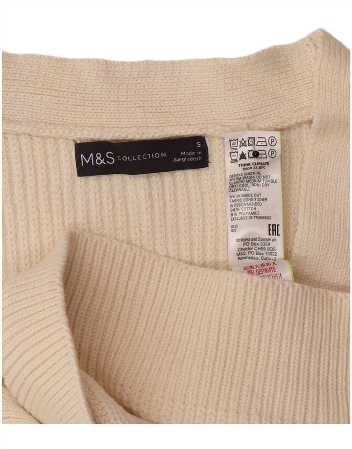 Marks & Spencer Mens Vest Tank Top Small Off White Cotton
