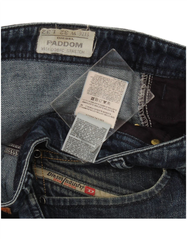 Diesel Mens Paddom Straight Jeans W32 L32 Blue Cotton