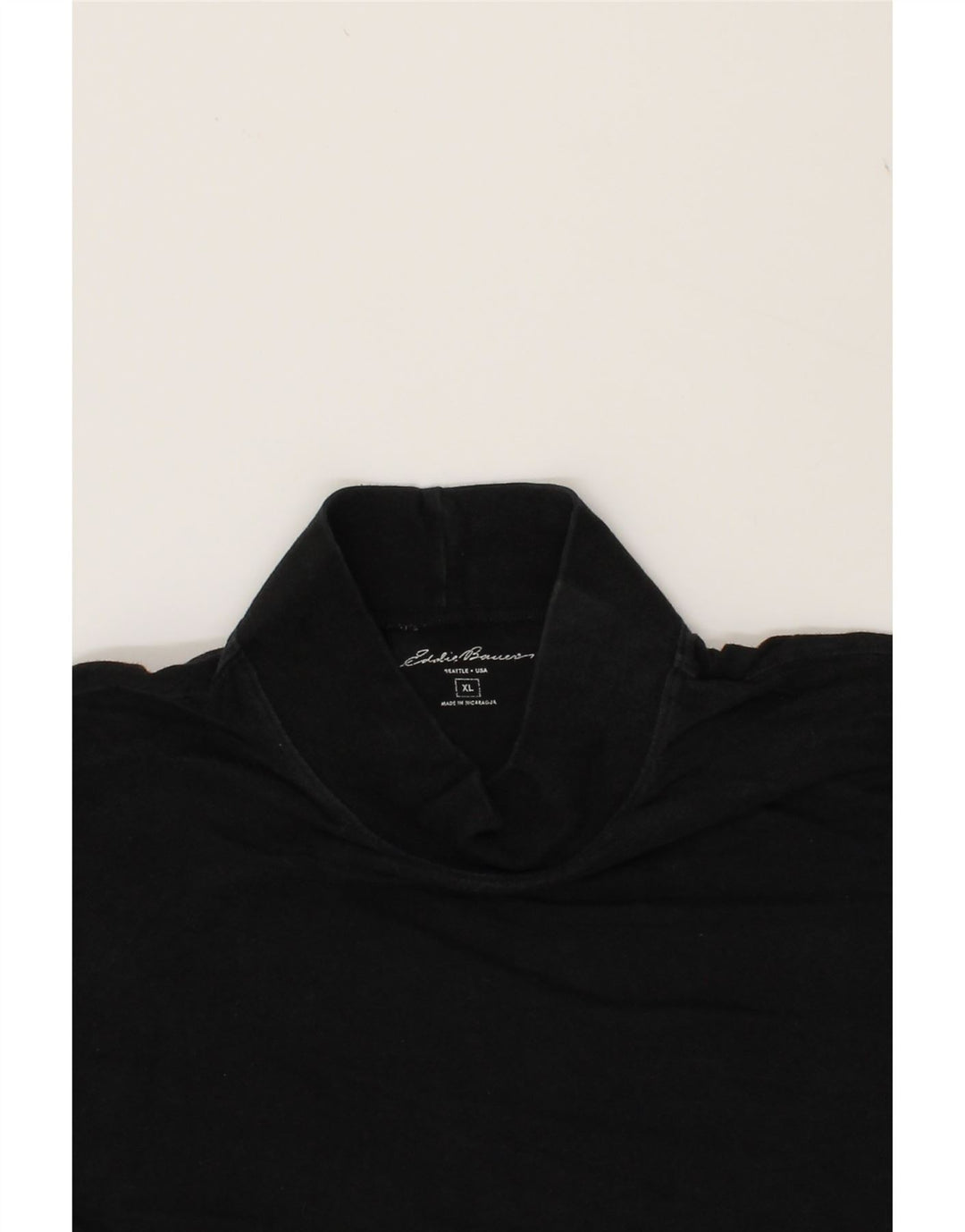 EDDIE BAUER Mens T-Shirt Top XL Black Cotton Vintage Eddie Bauer and Second-Hand Eddie Bauer from Messina Hembry 