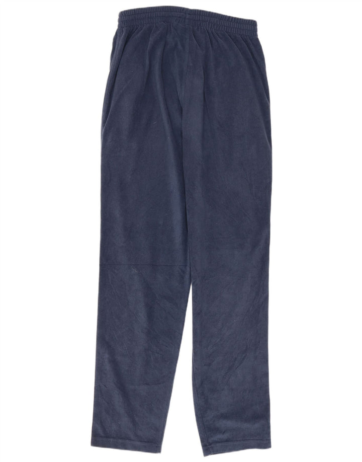 Diadora Womens Velour Tracksuit Trousers UK 12 Medium  Navy Blue Polyester