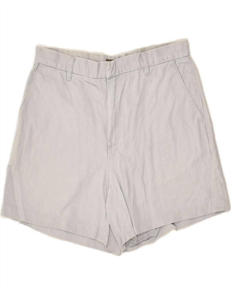 J. CREW Womens Chino Shorts US 4 Small W26 Grey Cotton | Vintage J. Crew | Thrift | Second-Hand J. Crew | Used Clothing | Messina Hembry 