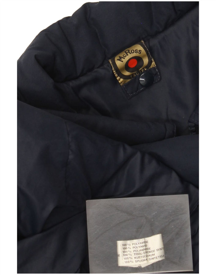 MC Ross Womens Padded Jacket UK 8 Small Navy Blue Polyamide