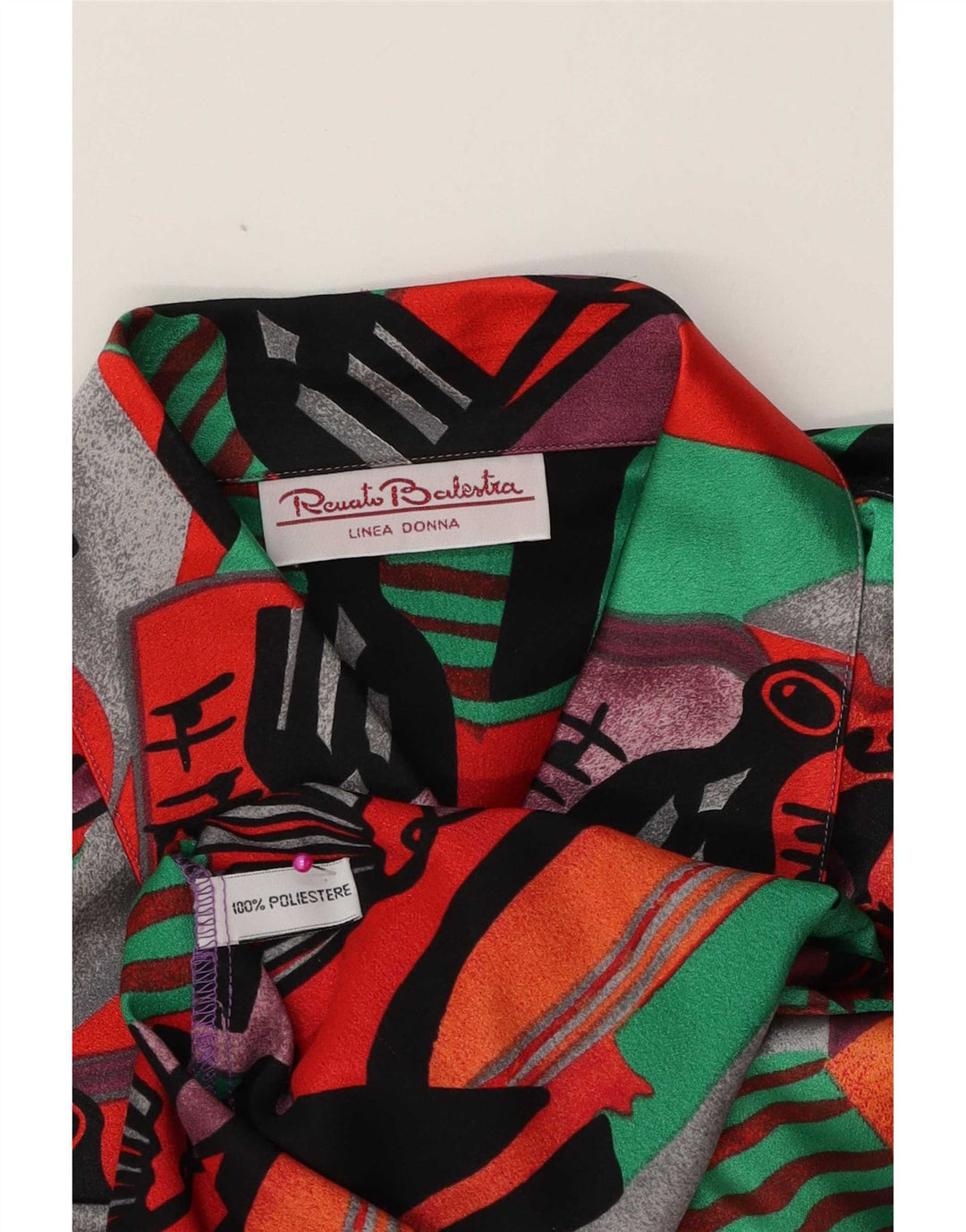 Renato Balestra Womens Shirt UK 16 Large Multicoloured Geometric