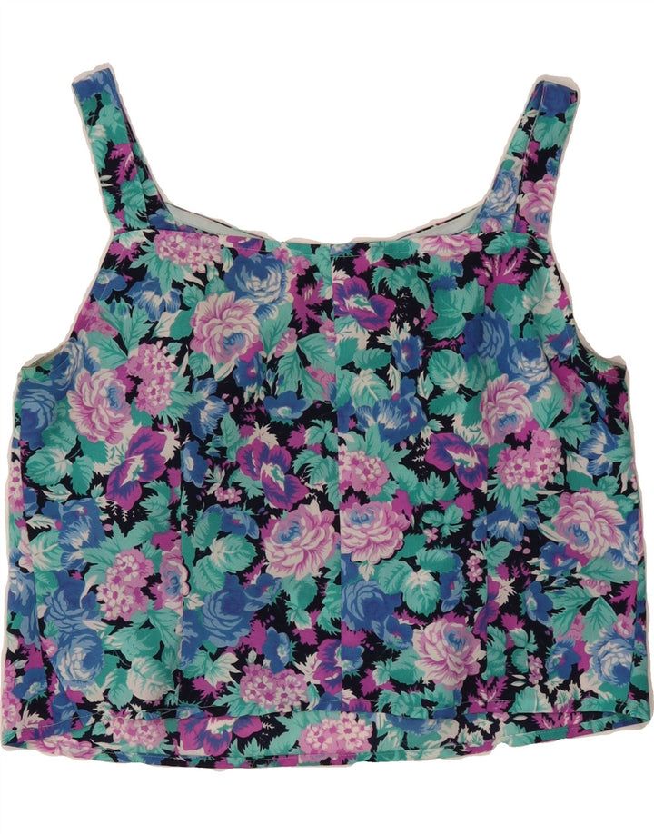 VINTAGE Womens 2 Piece Set UK 14 Medium Multicoloured Floral Vintage Vintage and Second-Hand Vintage from Messina Hembry 