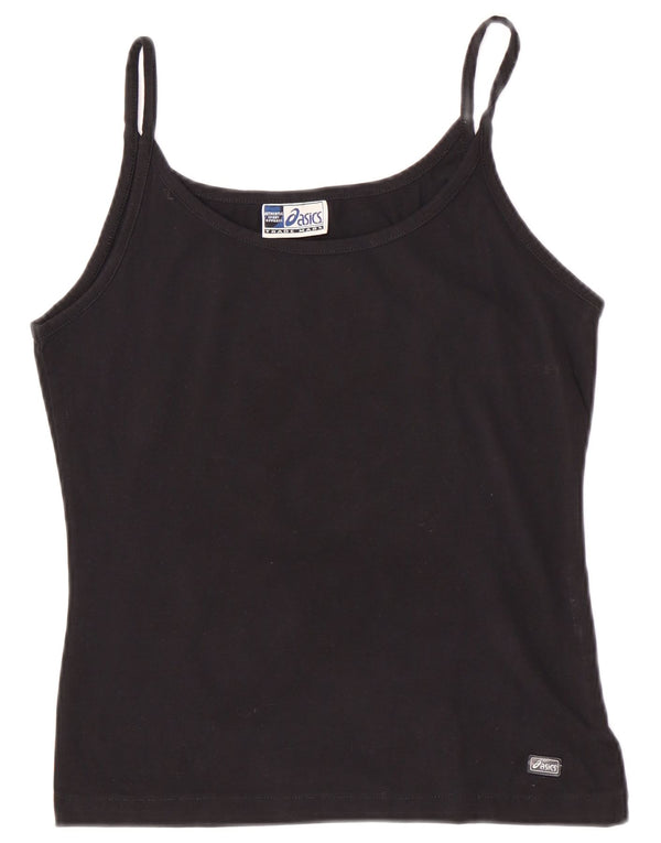 Asics Girls Regular Cami Top 13-14 Years Large Black Cotton