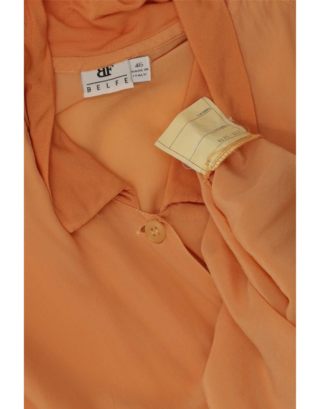 Belfe & Womens Short Sleeve Shirt Blouse IT 46 Large Pink Silk
