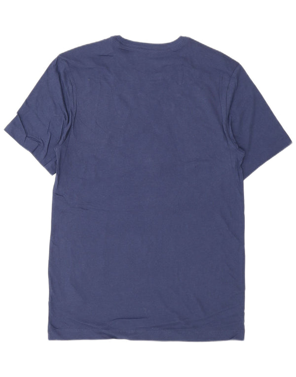 Nike Mens Graphic T-Shirt Top Small Navy Blue Cotton Sports