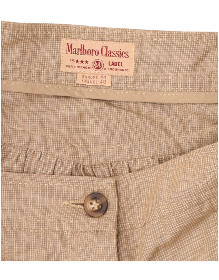Marlboro Classics Womens Cargo Skirt EU 40 Medium W30 Beige Gingham