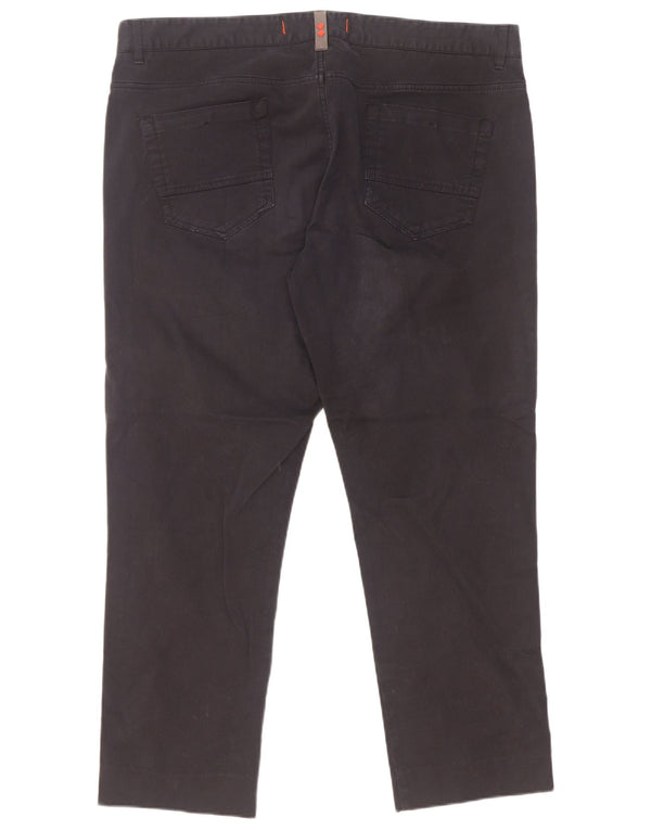 Slam Mens Slim Casual Trousers IT 54 2XL W38 L27 Navy Blue Cotton