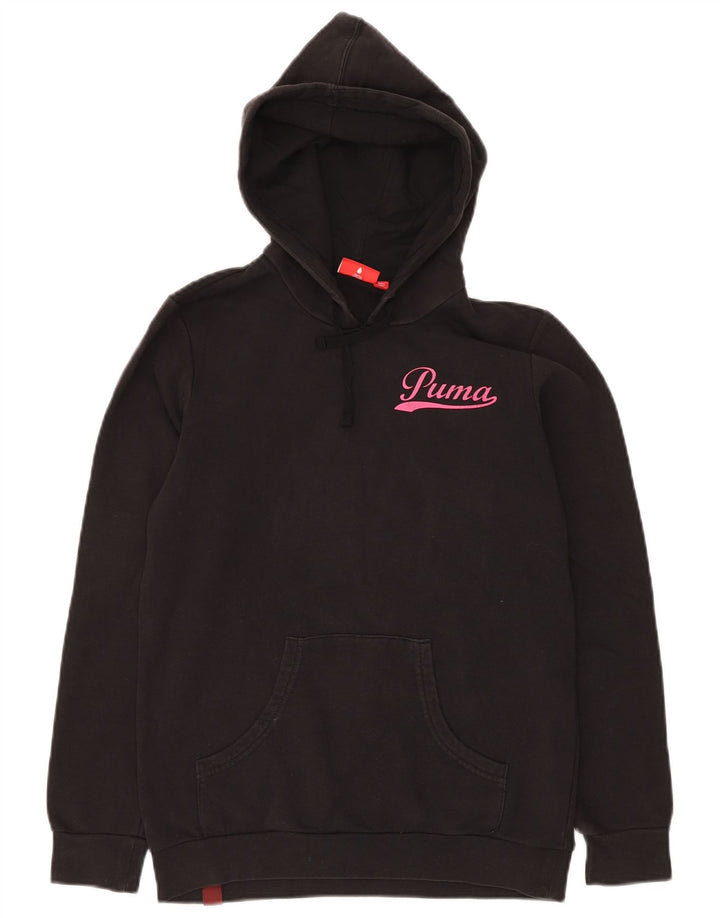 PUMA Womens Hoodie Jumper UK 12 Medium Black