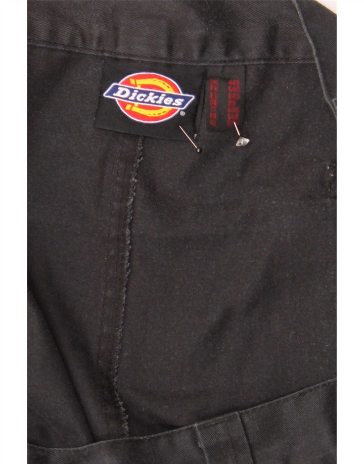 Dickies Mens Straight Cargo Trousers W44 L28 Black Polyester