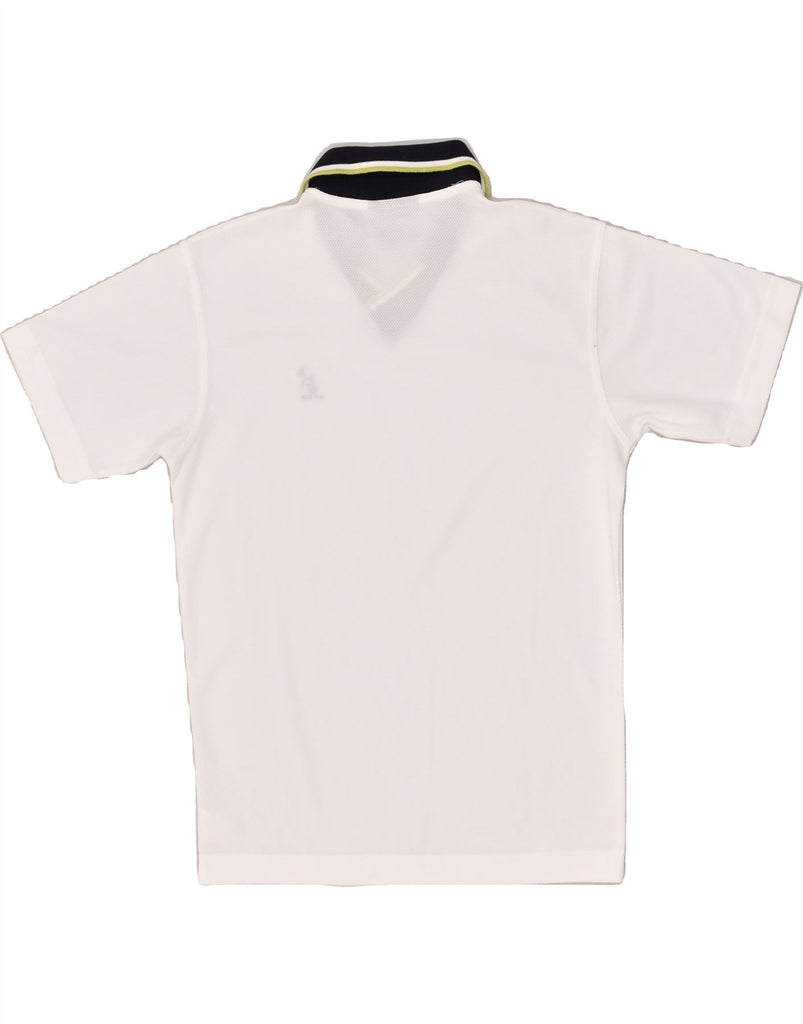 AUSTRALIAN L'ALPINA Boys Polo Shirt 11-12 Years White Polyester | Vintage AUSTRALIAN L'ALPINA | Thrift | Second-Hand AUSTRALIAN L'ALPINA | Used Clothing | Messina Hembry 