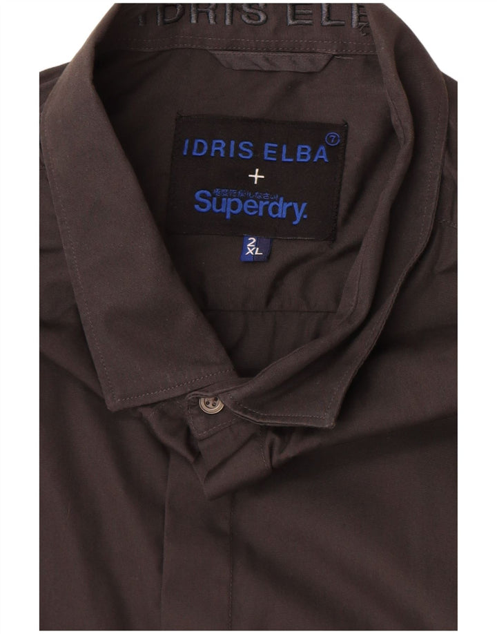 Superdry Mens Shirt 2XL Grey Cotton