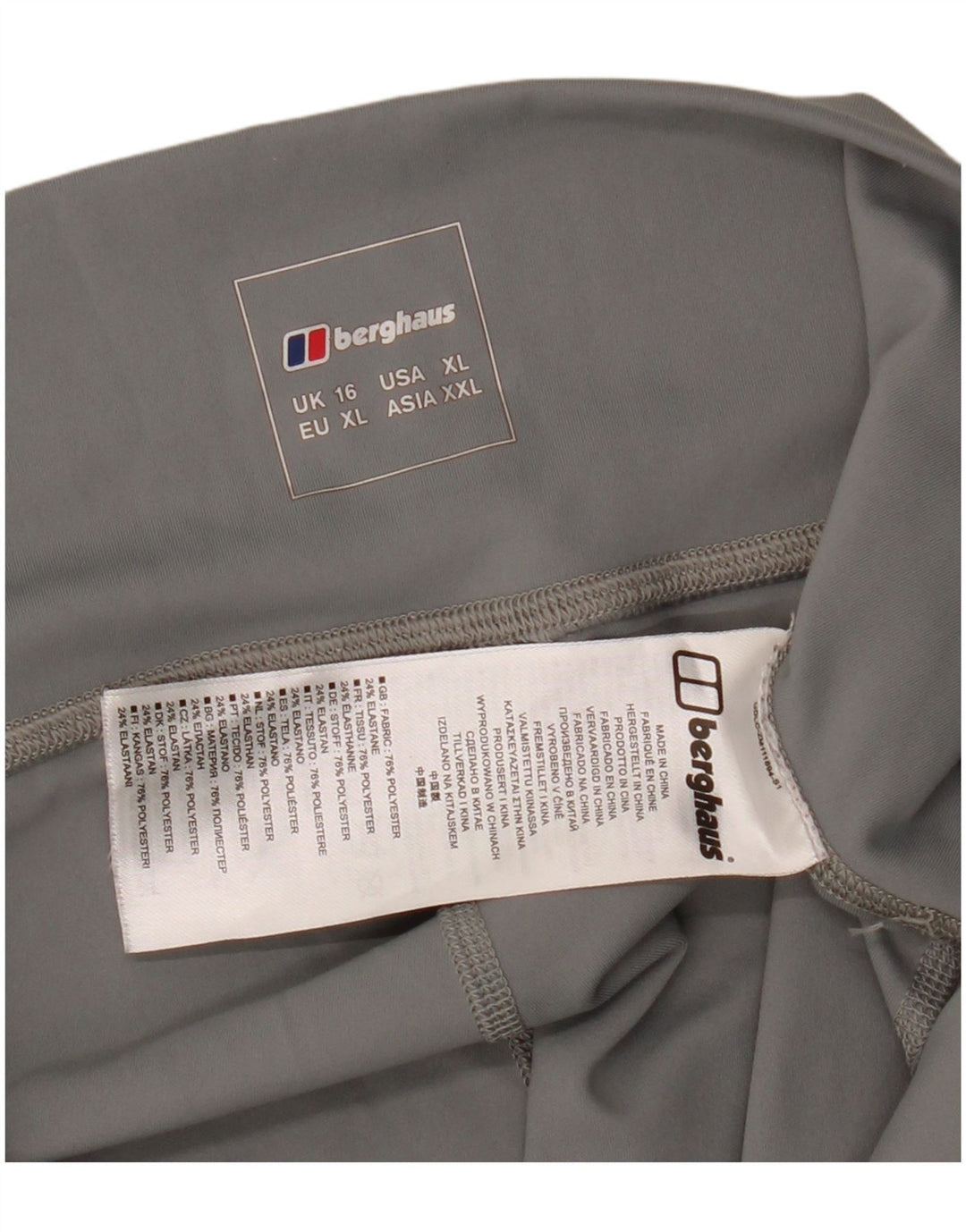 Berghaus Womens Graphic Leggings UK 16 Large Grey Polyester