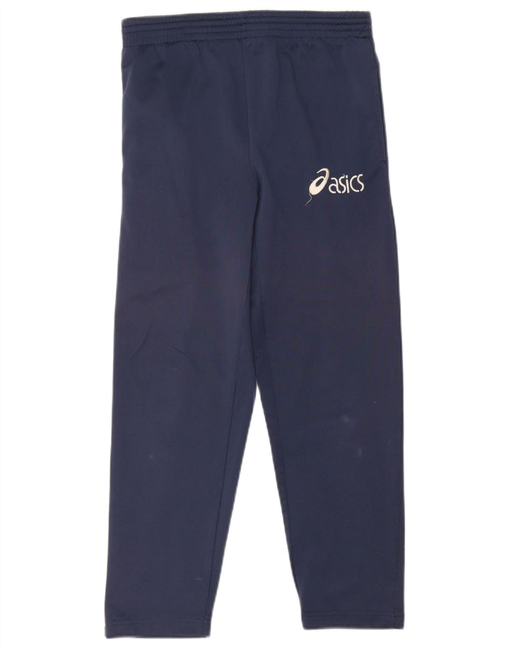 Asics Boys Tracksuit Trousers 9-10 Years  Navy Blue Polyester