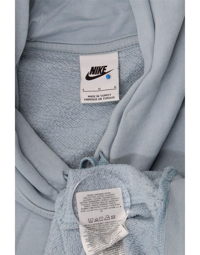 NIKE Mens Hoodie Jumper Large Blue Cotton Vintage Nike and Second-Hand Nike from Messina Hembry 