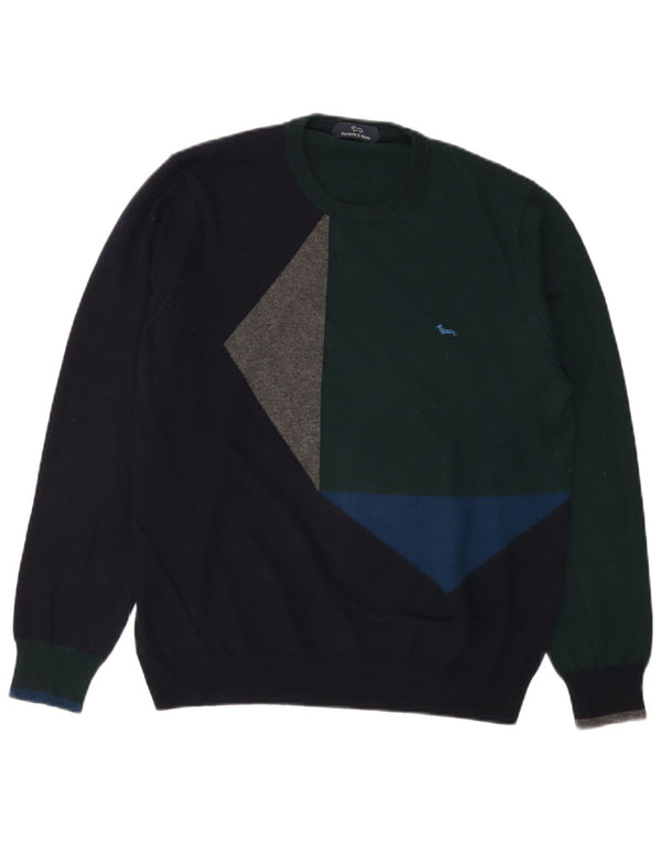 Harmont & Blaine Womens Crew Neck Jumper Sweater UK 16 Large Multicoloured