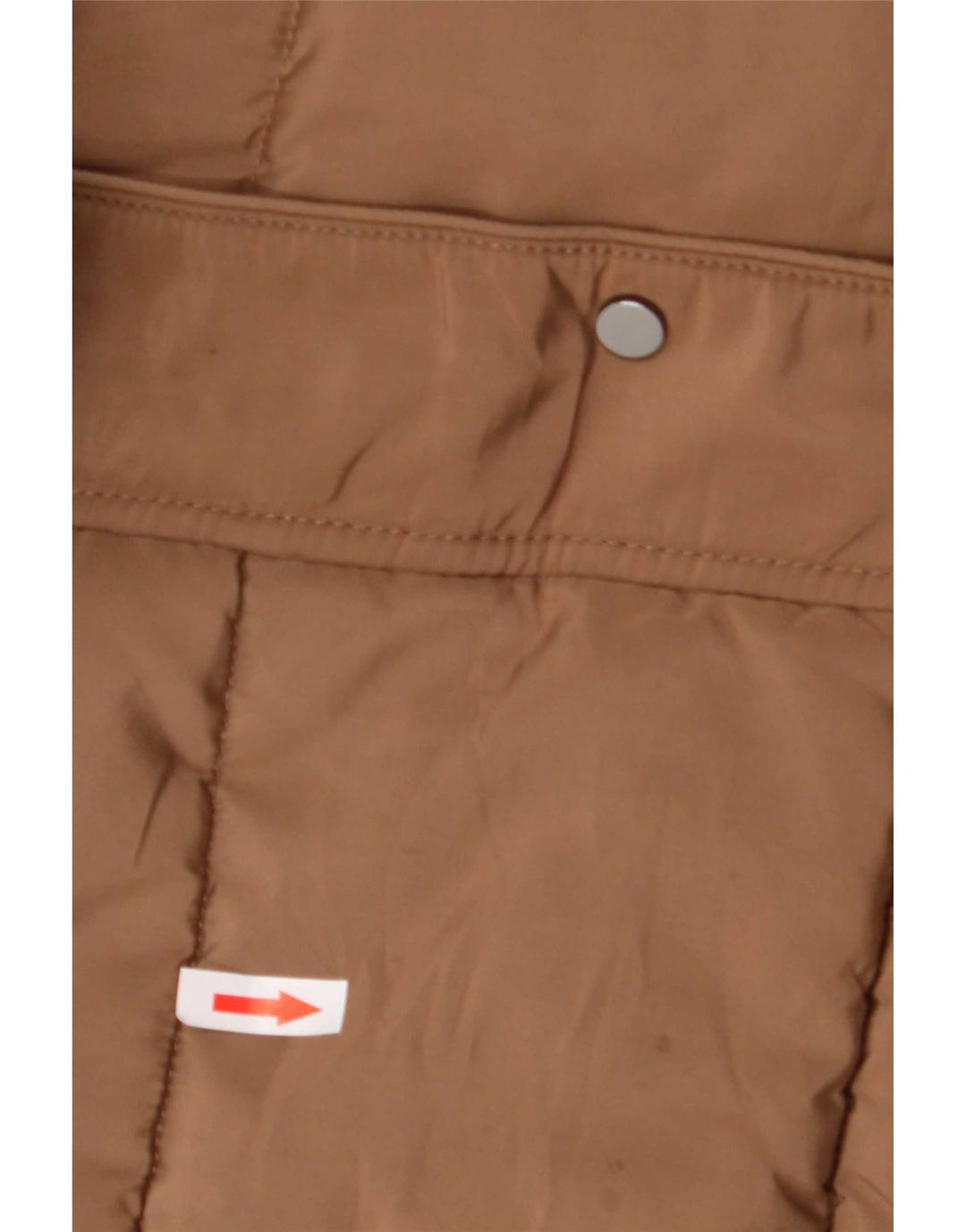 Hobbs Womens Padded Coat UK 8 Small Brown Colourblock Polyester