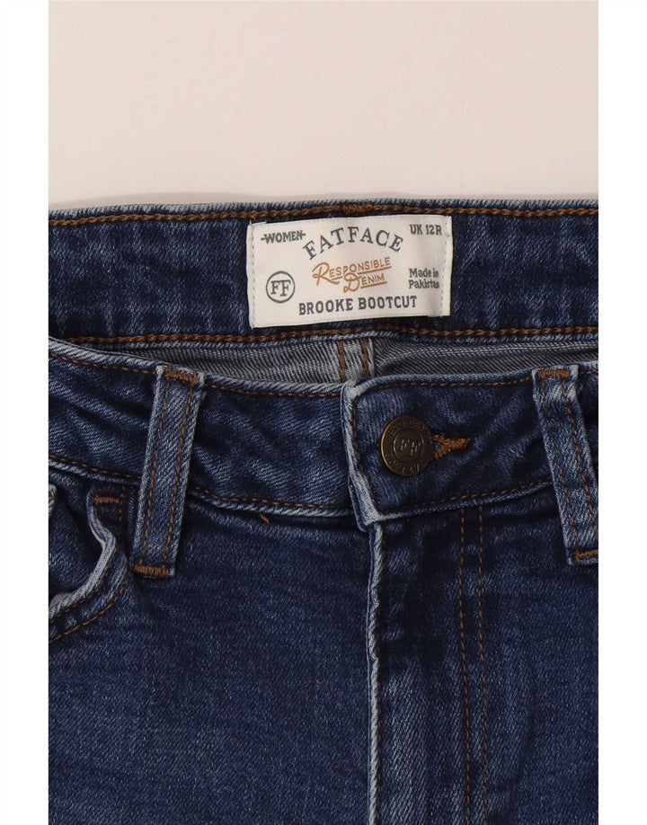 Fat Face Womens Brooke Bootcut Jeans UK 12 Medium W28 L29 Blue Cotton
