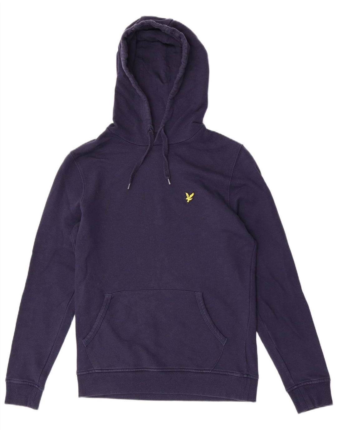Lyle & Scott Mens Hoodie Jumper Small Navy Blue Cotton