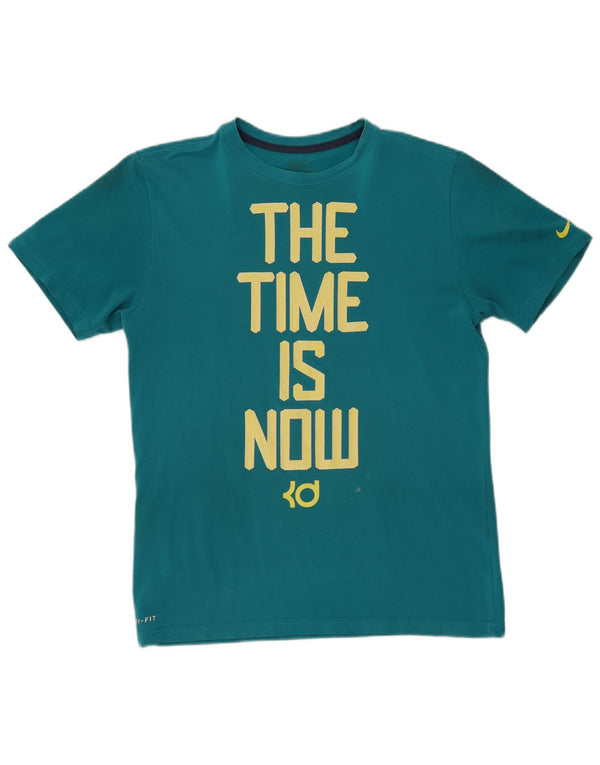 Nike Mens Dri Fit Graphic T-Shirt Top Medium Turquoise