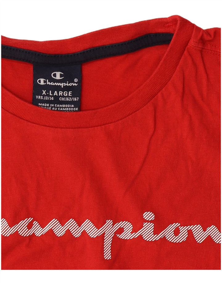 Champion Boys Graphic Vest Top 13-14 Years XL Red