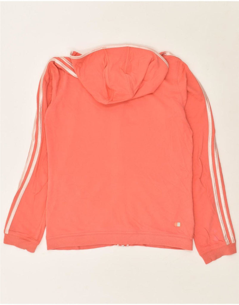 ADIDAS Girls Graphic Zip Hoodie Sweater 15-16 Years 2XL Pink Cotton Vintage Adidas and Second-Hand Adidas from Messina Hembry 