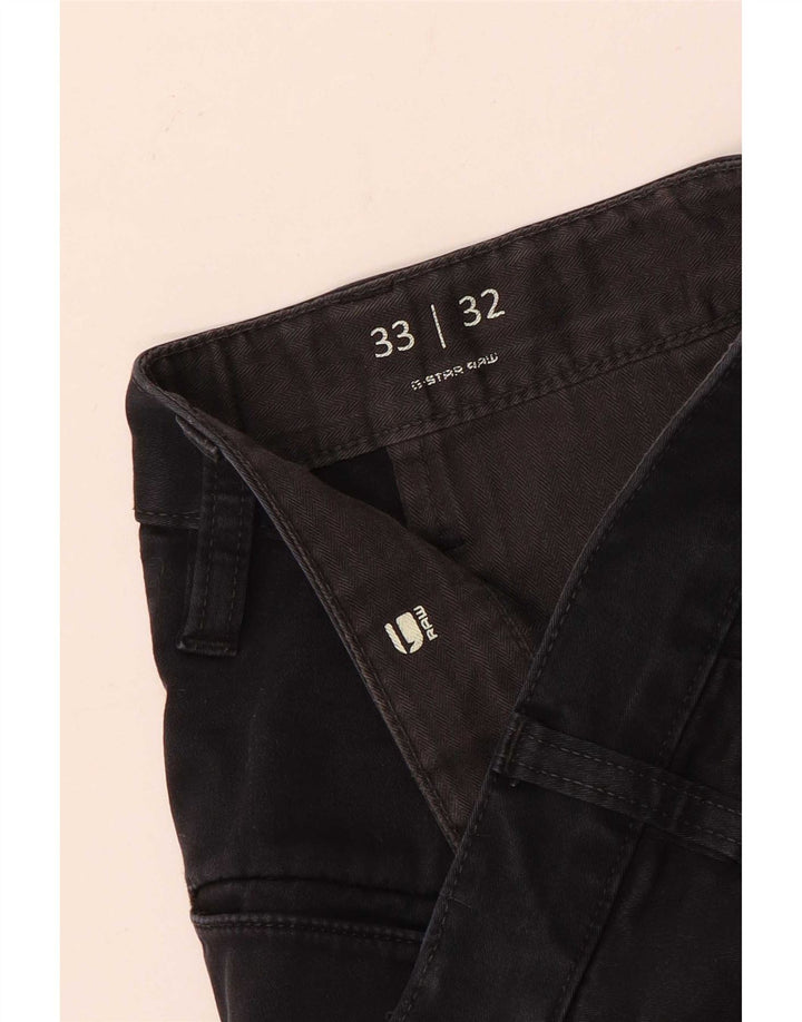 G-Star Mens Slim Chino Trousers  W33 L32 Black