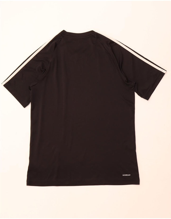 ADIDAS Mens Aeroready T-Shirt Top Medium Black Polyester