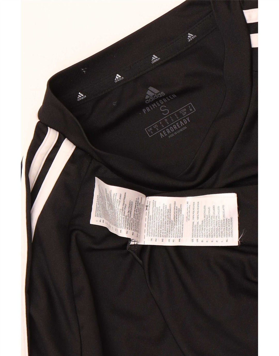 Adidas Mens Aeroready Graphic T-Shirt Top Small Black Polyester