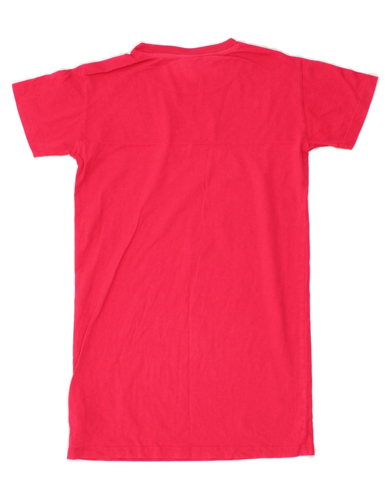 CHAMPION Girls Graphic T-Shirt Dress 9-10 Years Pink Vintage Champion and Second-Hand Champion from Messina Hembry 