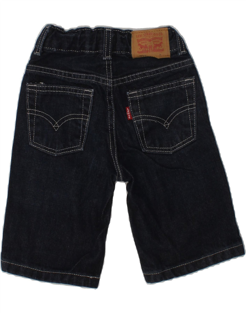 LEVI'S Boys 505 Regular Denim Shorts 2-3 Years W18  Navy Blue Cotton | Vintage Levi's | Thrift | Second-Hand Levi's | Used Clothing | Messina Hembry 