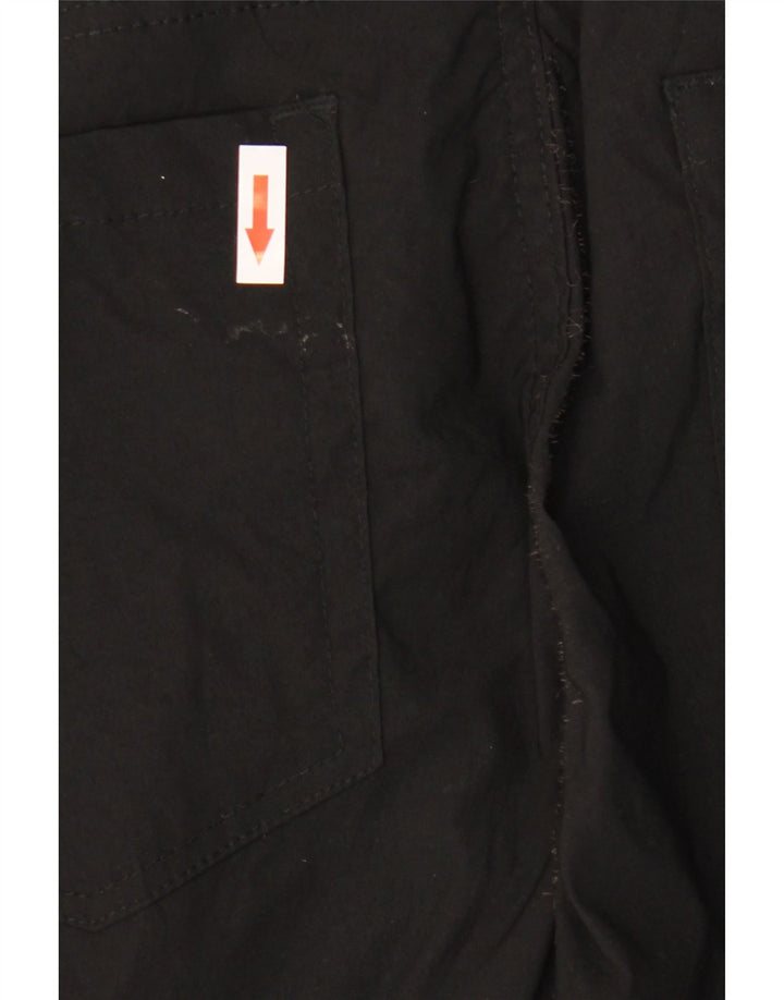DKNY Mens Slim Casual Trousers W32 L32 Black Nylon